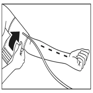 نحوه قرارگیری بازوبند روی بازو