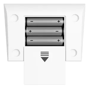 محفظه باتری فشارسنج دیجیتال بازویی بیورر مدل BM27 | Beurer BM27 همراه نمایش محل قرارگیری چهار باتری قلمی AA – مخصوص سایت k-teb.com 