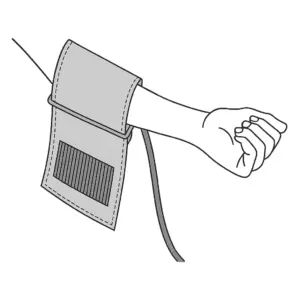 نحوه قرارگیری بازوبند روی بازو