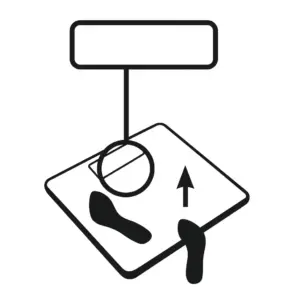 ایستادن روی ترازوی دیجیتال شیشه‌ای بیورر مدل GS206 طرح اسکورس | Beurer GS206 Squares و روشن شدن خودکار دستگاه هنگام قرارگیری کاربر، مناسب سایت کیهان‌طب K-TEB