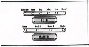 انتخاب Auto یا Manual دستگاه فیزیوتراپی هابدیک Wave Pulse Plus HMB-1000 (تحریک الکتریکی TENS) کیهان طب