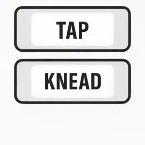  دکمه‌های انتخاب حالت TAP و KNEAD روی دستگاه تنس فیزیوتراپی دو کاناله HuBDIC HMB-100 از فروشگاه کیهان طب (K-TEB.COM)