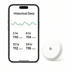 سنسور پایش مداوم قند خون به همراه نمایشگر موبایلی | کیهان طب