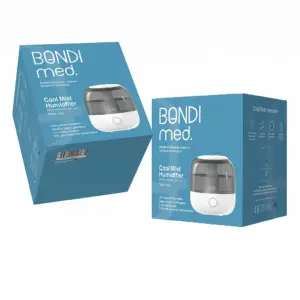 عکس جعبه دستگاه بخور سرد اولتراسونیک بوندی مد Bondi Med BMH-128 برای فروش در سایت تجهیزات پزشکی کیهان k-teb.com 