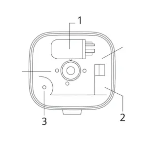 شماره‌گذاری اجزای داخلی دستگاه بخور سرد بوندی مد Bondi Med BMH-206 شامل بخش‌های 1 و 2 و 3 – سایت تجهیزات پزشکی کیهان طب k-teb.com 